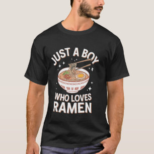 Ramen Nur Ein Junge Der Speck Liebt T-Shirt