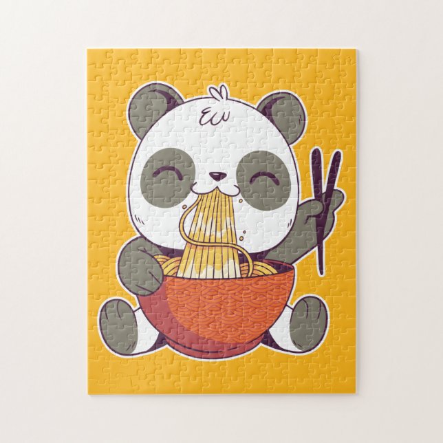 Ramen Panda Niedlich Puzzle (Vertikal)