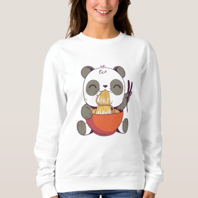 Ramen Panda Sweatshirt (Vorderseite)