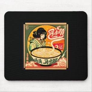 Ramen Retro Sushi Vintag Anime Style Japanisch Mousepad