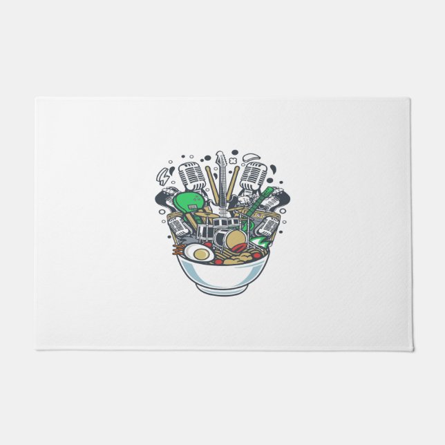 Ramen Rock Fußmatte (Vorderseite)