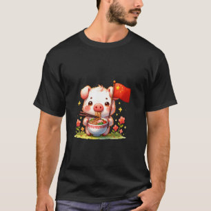 Ramen Schwein China Love Nudelschale chinesisches T-Shirt