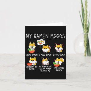 Ramen Shiba Inu Dog Lover Japanische Nudeln für Mä Karte