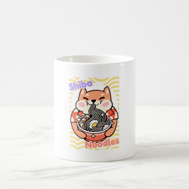 Ramen Shiba Noodles - Ramen Hot Noodles Kaffeetasse (Mittel)