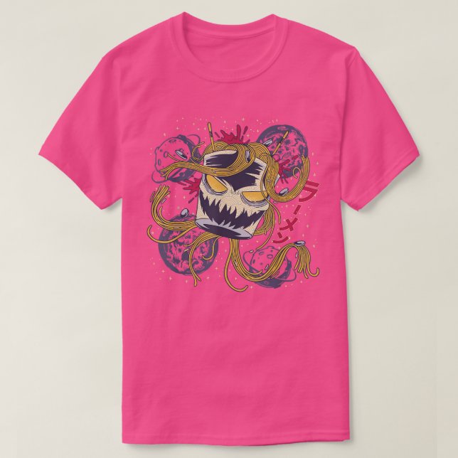 Ramen Space Monster - Ramen Lover Funny T-Shirt (Design vorne)