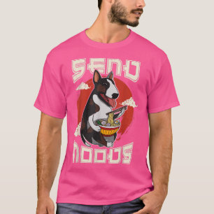 Ramen Terrier Dog Noodles Japanese Küche 1453 T-Shirt