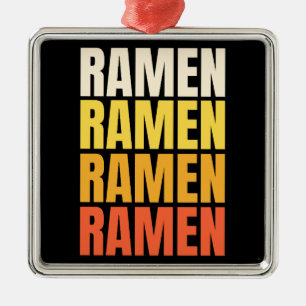 Ramen Text Design Ornament Aus Metall