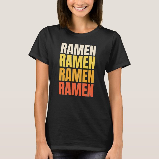 Ramen Text Design T-Shirt (Vorderseite)