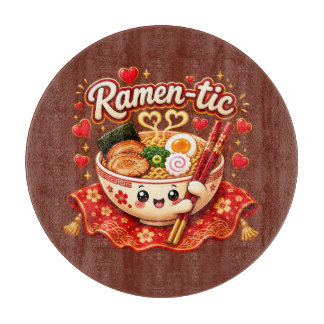Ramen-tisch – Süße Kawaii-Ramen-Schale Schneidebrett