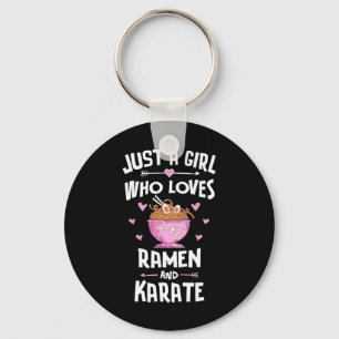 Ramen und Karate Geschenke Mädchen Frauen Schlüsselanhänger