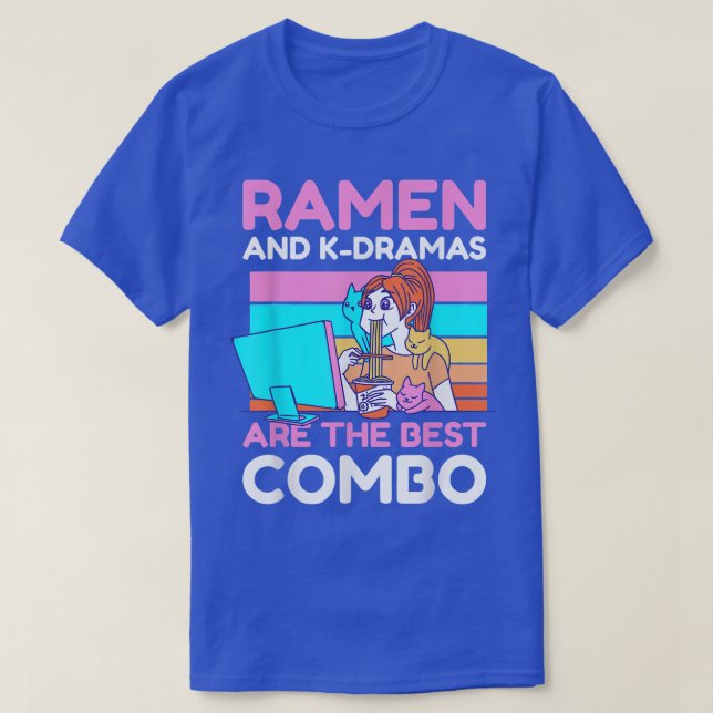 Ramen und KDramas sind der beste Combo T-Shirt (Design vorne)