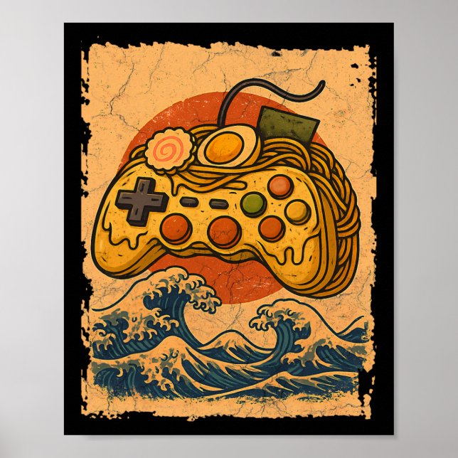 Ramen-Videospielcontroller  Poster (Vorne)
