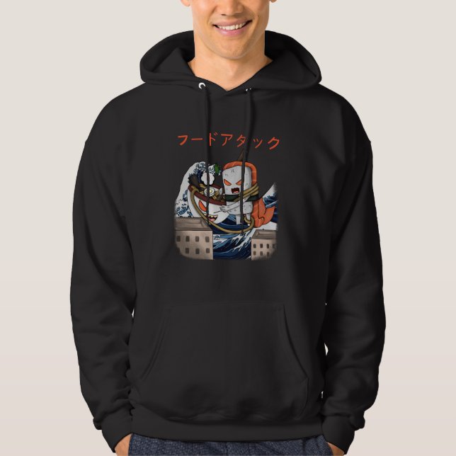 Ramen vs Sushi Hoodie (Vorderseite)
