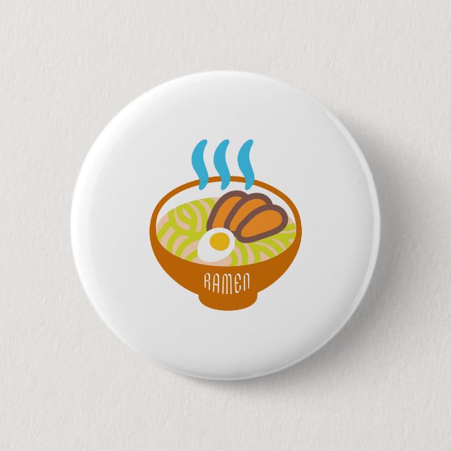 Ramennudeln Button (Vorderseite)