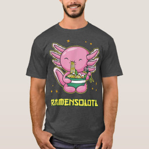 Ramensolotl Axolotl Ramen Noodle Soup Japanisches T-Shirt