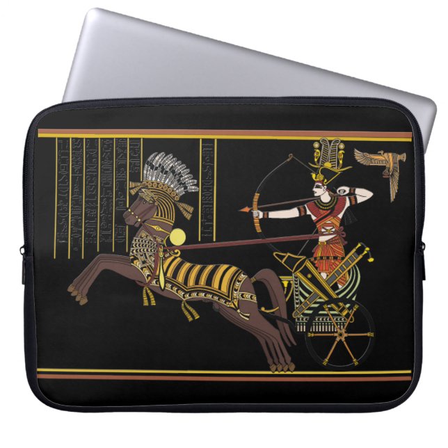Ramesses II Schlacht von Kadesh Alte Ägyptische Ku Laptopschutzhülle (Vorderseite)