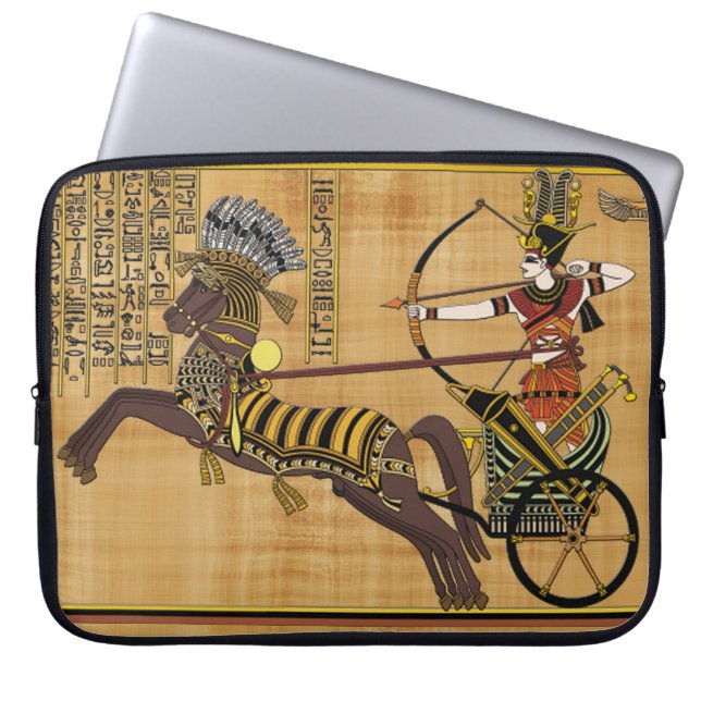 Ramesses II Schlacht von Kadesh Alte Ägyptische Ku Laptopschutzhülle (Vorderseite)
