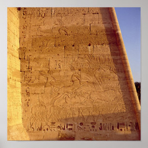 Ramesses III Jagd auf wilde Bullen Poster