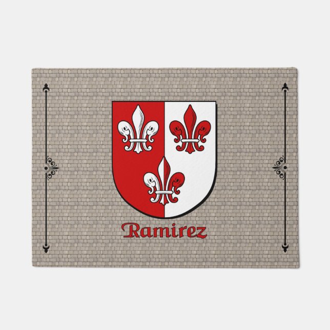Ramirez Historischer Schild auf Kobelstein Fußmatte (Vorderseite)
