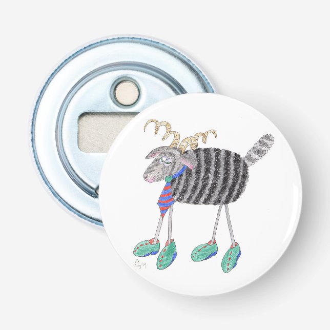 Rammkopf Flaschenöffner (Vorderseite)