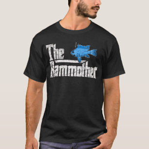 Rammutter Electric Blue Ram Cichlid Fish Keeper Aq T-Shirt