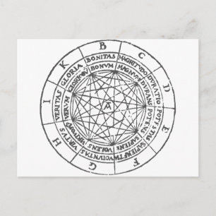 Ramon Llull Ars Magna Postkarte