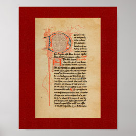 Ramon Llull: Illuminiertes Manuskript aus dem 13.  Poster