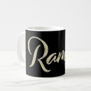 Ramon Name whitegold Tasse Teetasse Kaffeetasse
