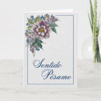 Ramos de Peonías - Spanische Sympathiekarte