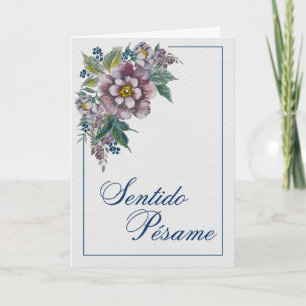 Ramos de Peonías - Spanische Sympathiekarte Karte