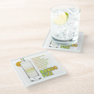Ramos Gin Fizz Cocktail Rezept Kunst Glasuntersetzer