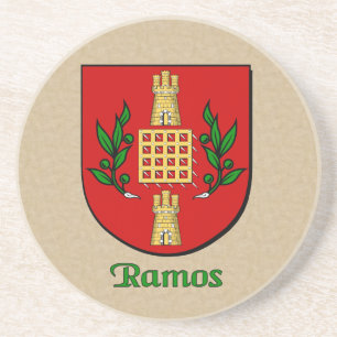 Ramos Heraldic Shield Sandstein Untersetzer
