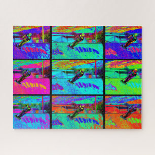 Ramp abschneiden - Scooter-Reiter stürzen Puzzle