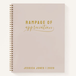 Rampage of Appreciation Pink Journal Notizbuch
