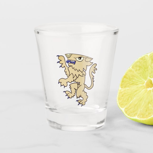 Rampant Lion Schnapsglas (Vorderseite)