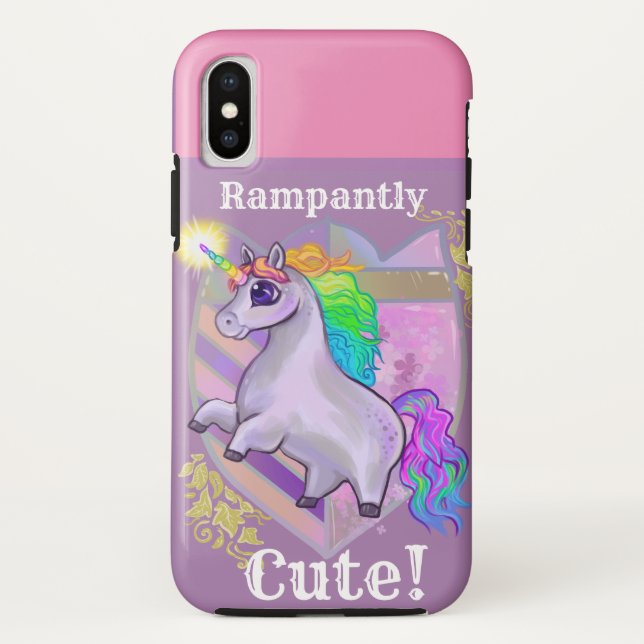 Rampant Niedlich Unicorn Case-Mate iPhone Hülle (Rückseite)