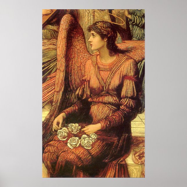 Ramparts of God's House, Angel von John Strudwick Poster (Vorne)