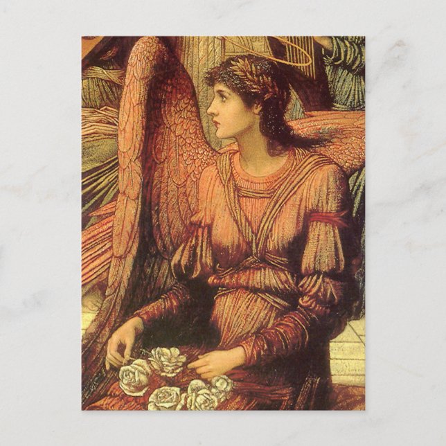 Ramparts of God's House, Angel von John Strudwick Postkarte (Vorderseite)