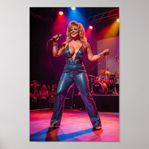 Rampenlicht Glamour und Bühnenstrahlkraft Poster