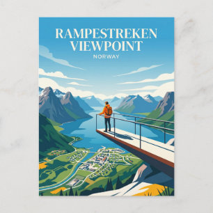 Rampestreken Aussichtspunkt Norwegen Postkarte