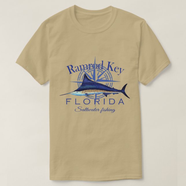 Ramrod Key Florida Sailfish Billfish Salzwasserfis T-Shirt (Design vorne)