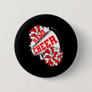Rams Cheer Ck Zur Schule Cheerleading-Geist R  Button