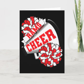 Rams Cheer Ck Zur Schule Cheerleading-Geist R  Karte