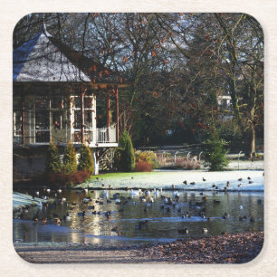 Rams Woerthe Tea House Rechteckiger Pappuntersetzer