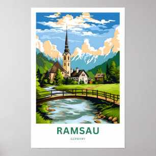 Ramsau Deutschland Travel Print Poster