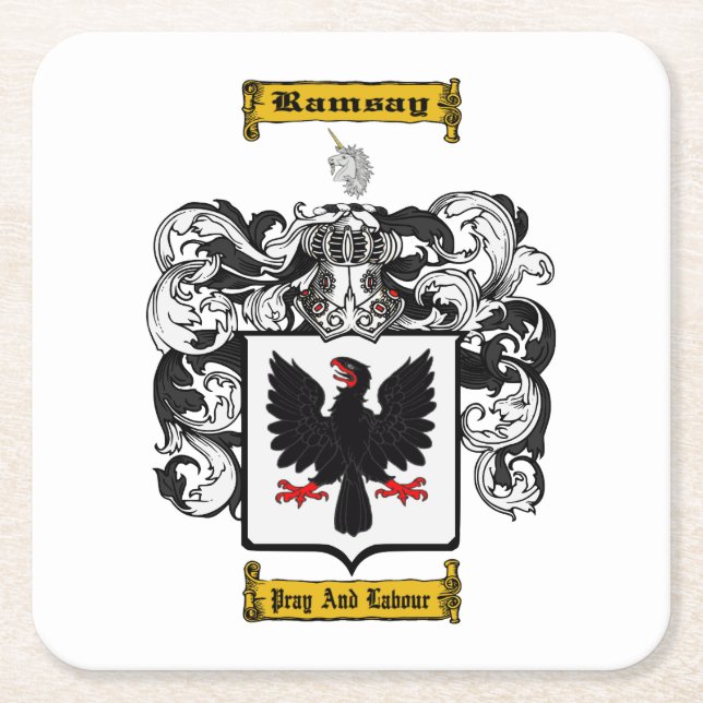 Ramsay Rechteckiger Pappuntersetzer (Vorderseite)