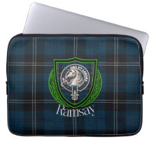Ramsay schottischer Clan Tartan und Wappen 