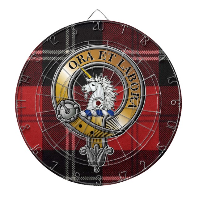 Ramsay Tartan & Abzeichen Dartscheibe (vorne)