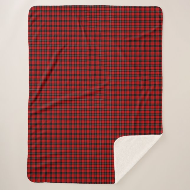 Ramsay Tartan kariert Sherpadecke (Vorderseite)
