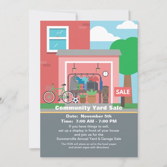 Ramschverkauf-Mitteilung Einladung (Vorderseite)